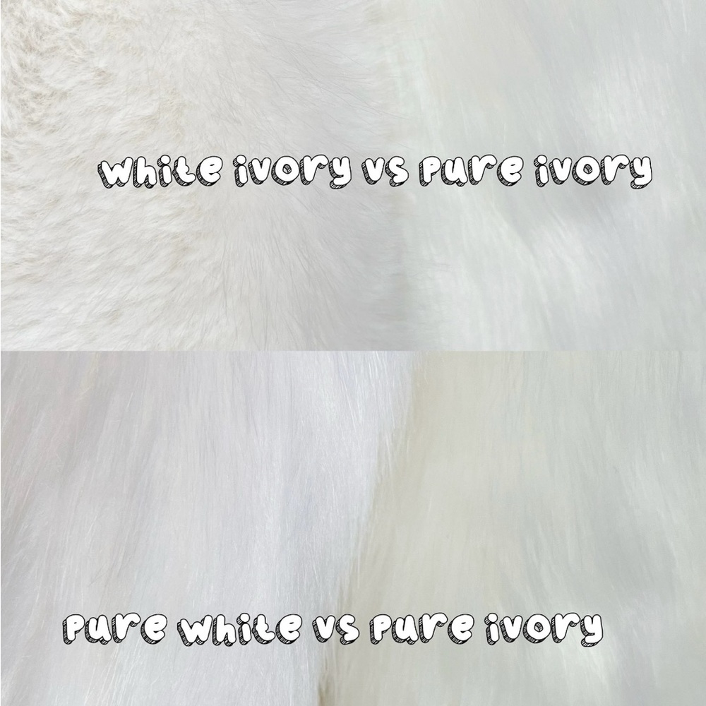 White Faux Fur Bridal Shawl - Picture 4 of 4
